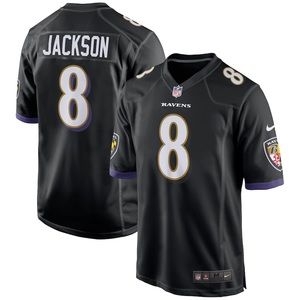 Baltimore Ravens Lamar Jackson Black Jersey Untouchable
